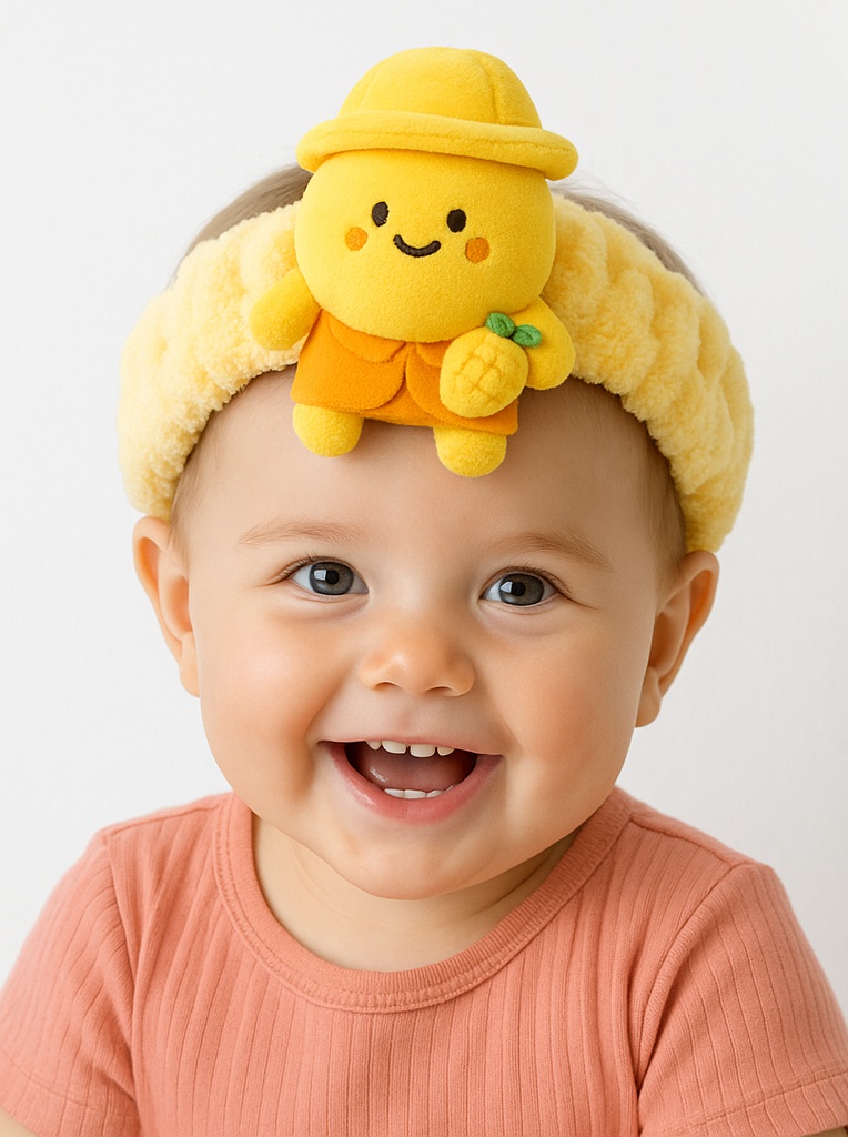 Charming Removable Plush Toy Headband - Elegant and Cute
