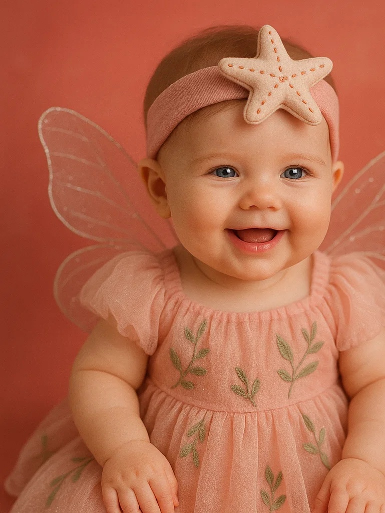 Charming Starfish Baby Headband with Adorable Shape