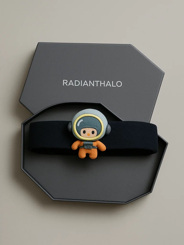 Faixa de bebê fofa com motivo de astronauta