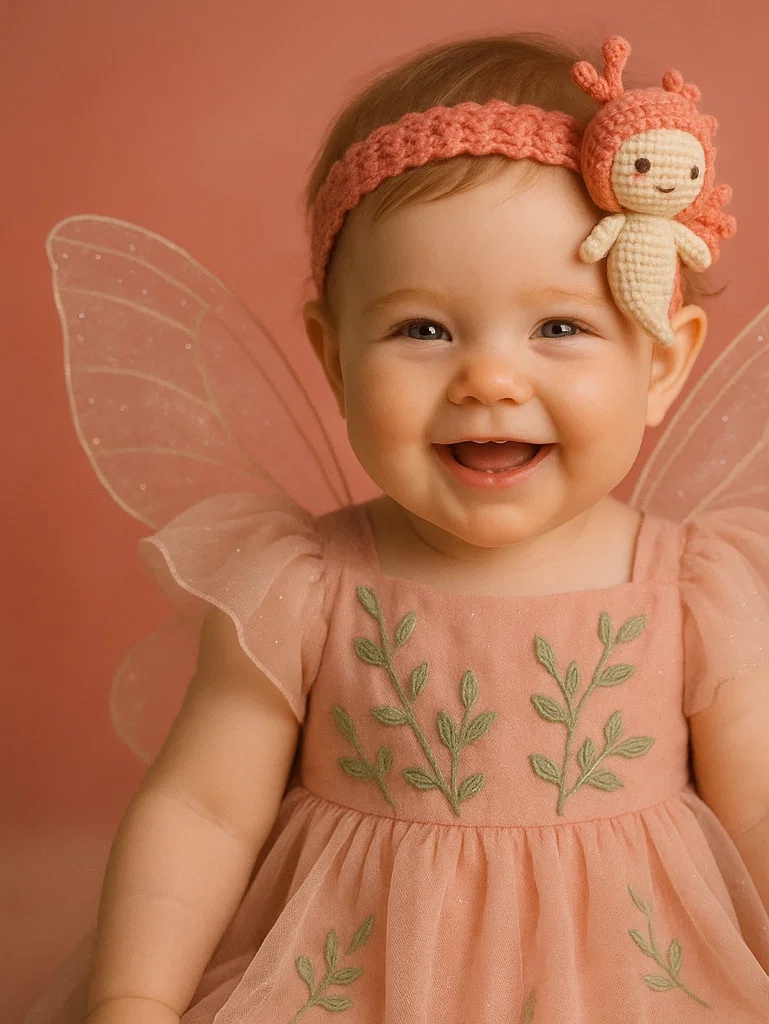 Playful Baby Headband with Lovely Crab Design