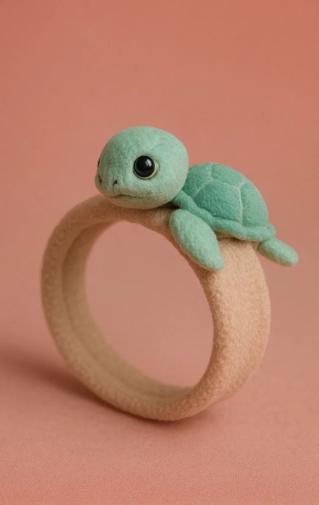 Cute Turtle Baby Headband with Playful Look