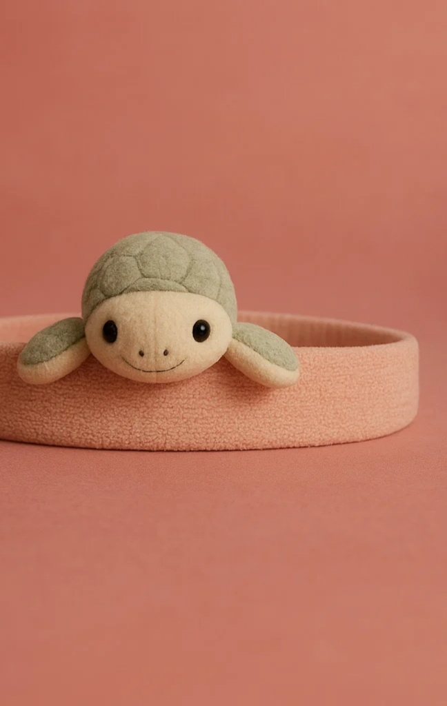Playful Turtle Baby Headband with Fun Design