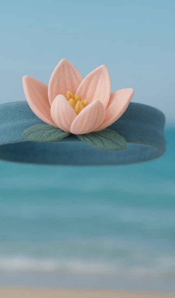Lovely Baby Headband with Lotus Flower for Photoshoots