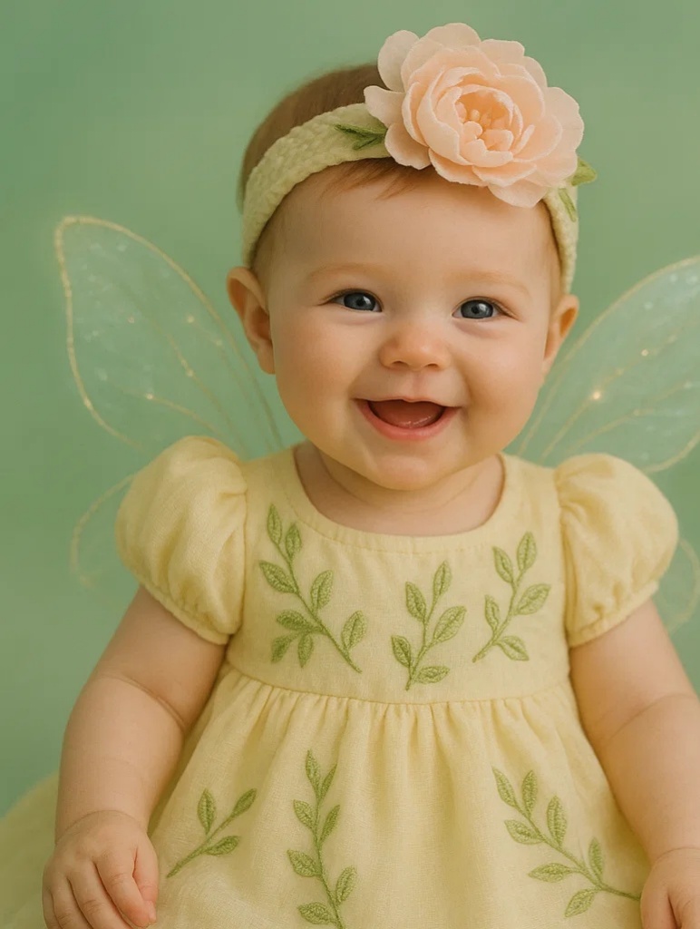 Elegant Peony Fairy Headband – Large Peony Accent, Soft Elastic