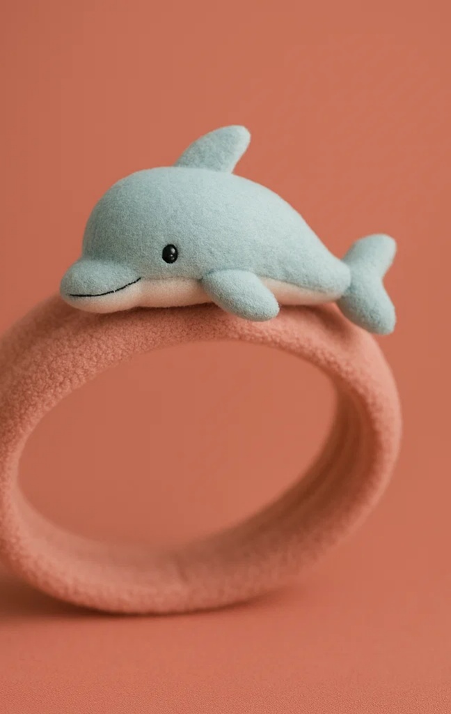 Adorable Dolphin Baby Headband with Playful Design