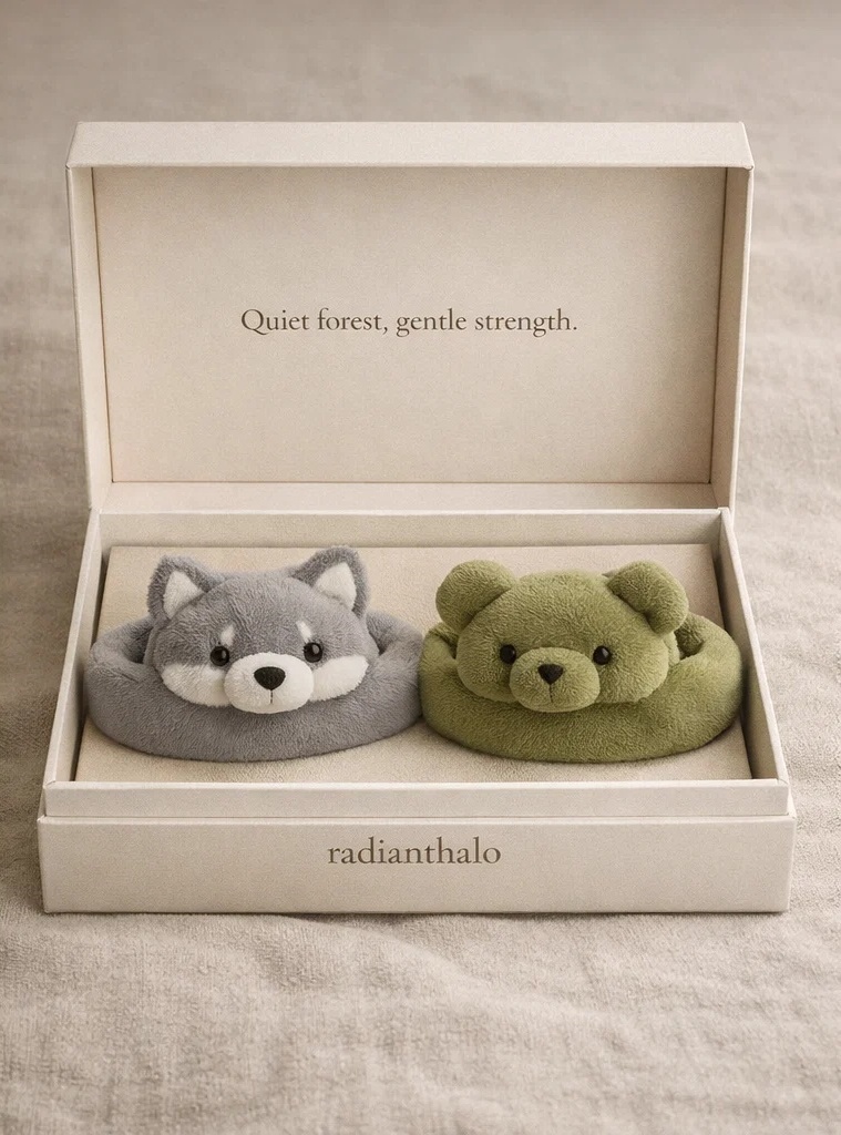 Luxury Gift Box Bunny & Cloud Plush Infant Headband Set with Removable Doll Designs for Premium Baby Stores and Photo Studios