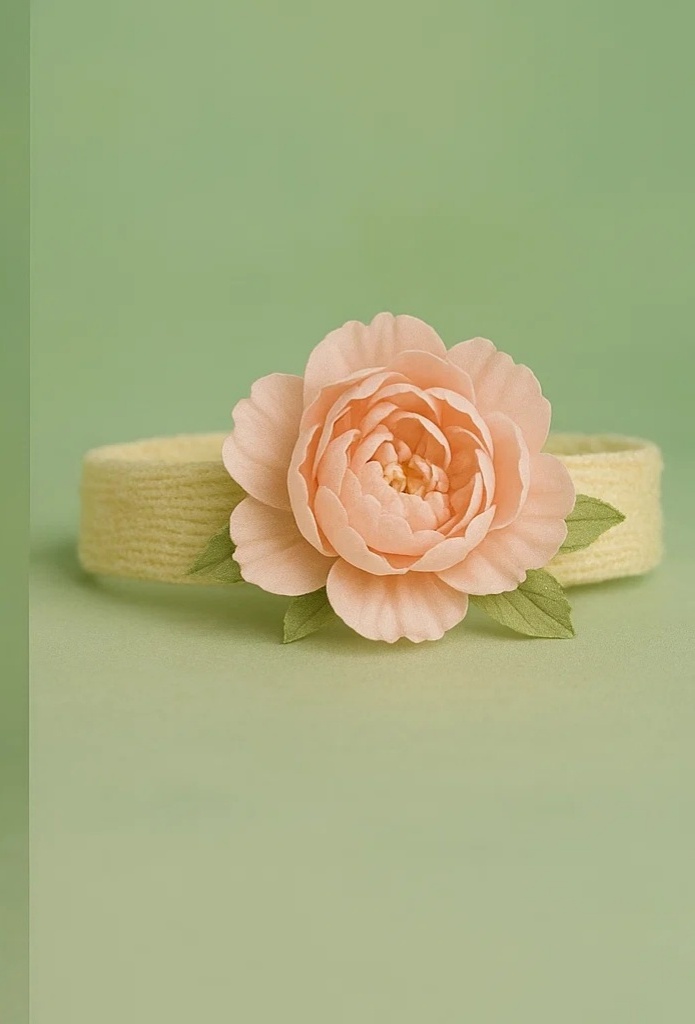 Sunshine Fairy Headband – Bright Yellow Flower, Soft Band