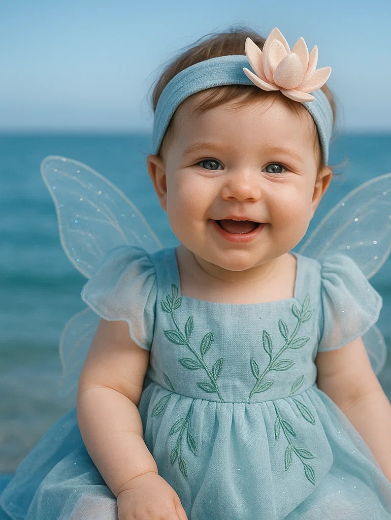 Lovely Baby Headband with Lotus Flower for Photoshoots