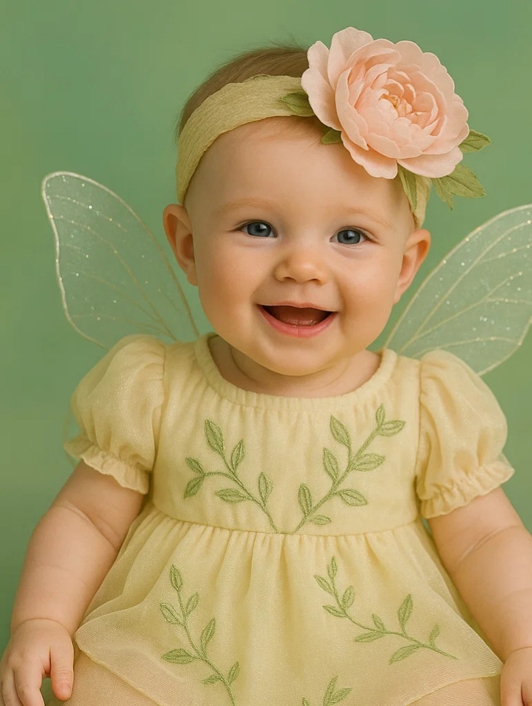 Sunshine Fairy Headband – Bright Yellow Flower, Soft Band