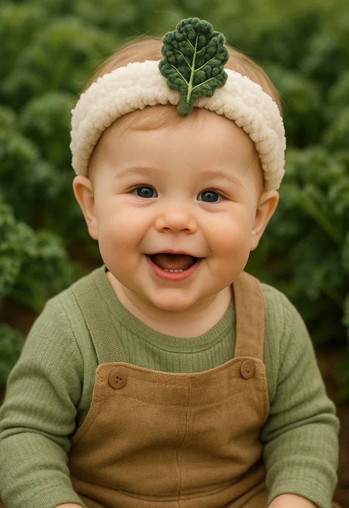 Plush Baby Headbands Featuring Large Leaf Accent for Unique Visual Impact