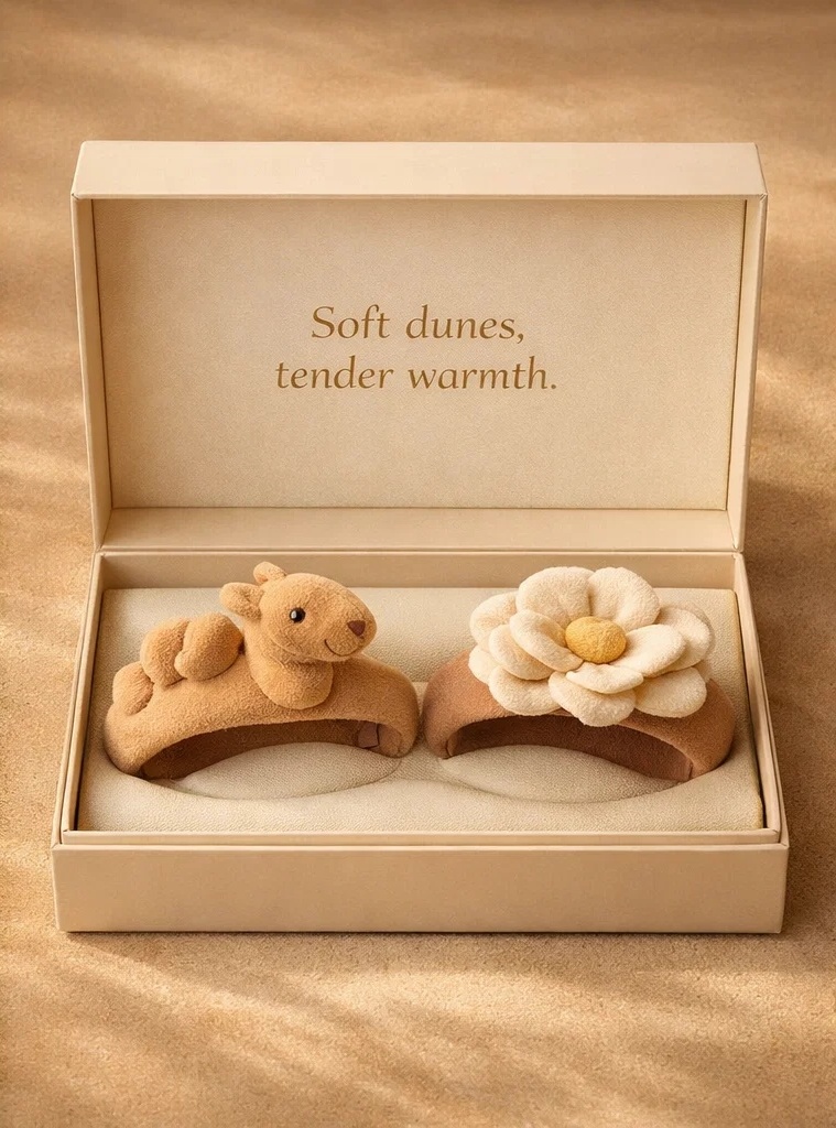 Removable Bunny and Daisy Plush Baby Headband Set for Baby Boutiques, Seasonal Gift Collections, and Photo Props