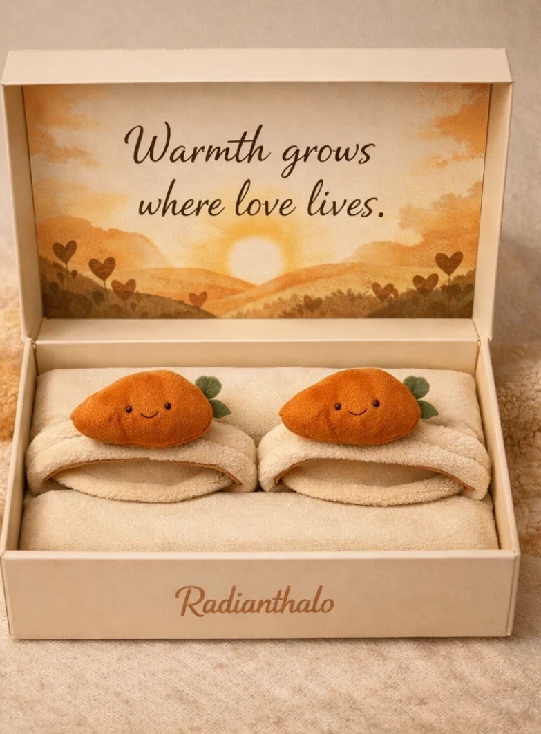 Soft Plush Baby Headband with Removable Carrot Topper – Newborn Photo Prop