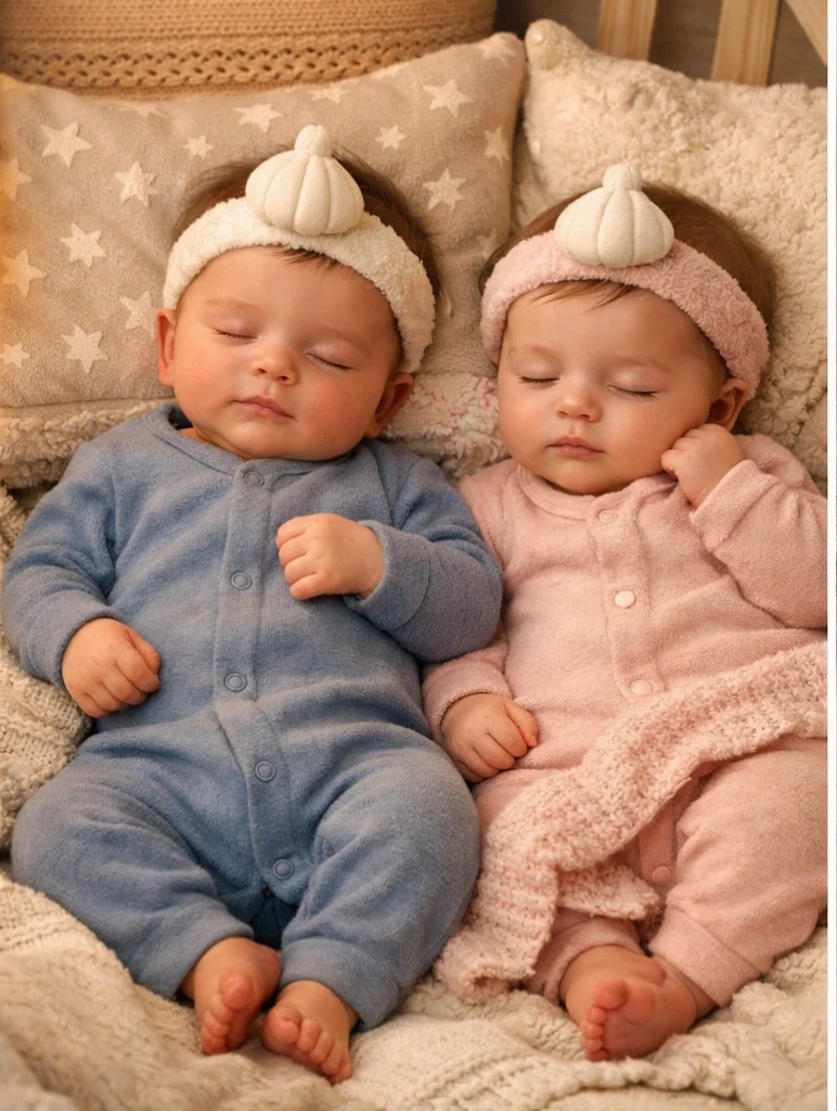 Soft Plush Baby Headband with Removable Fruit/Cartoon Topper – Cozy Newborn Photography Accessory