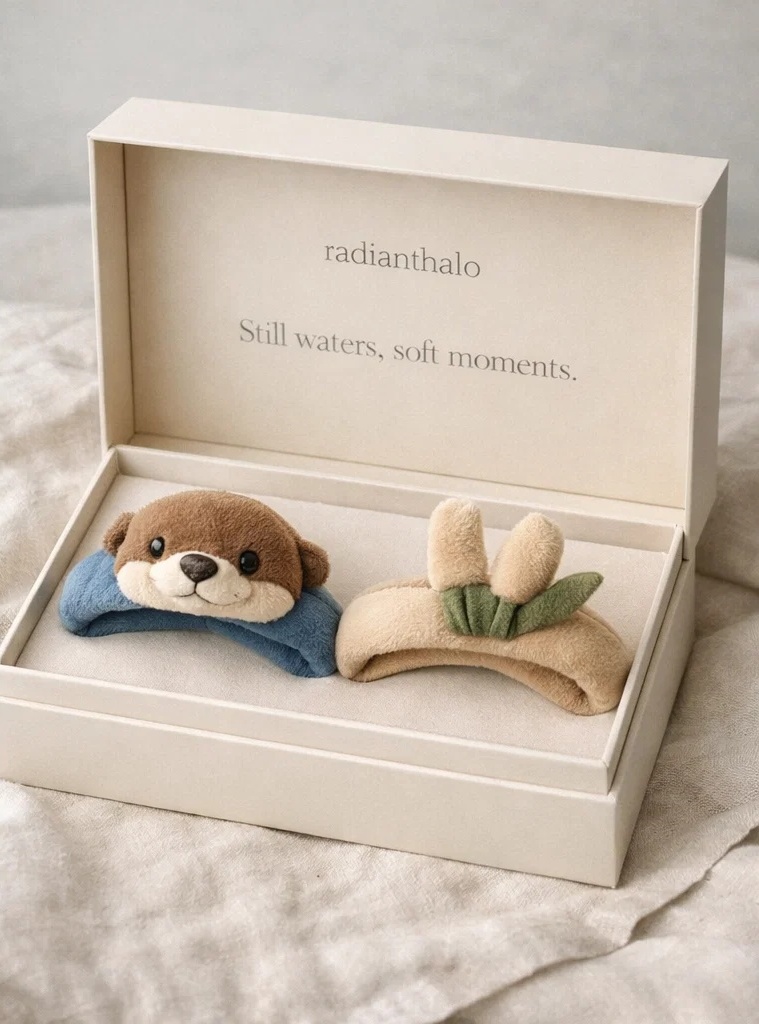 Removable Harvest Plush Baby Headband Set with Acorn and Wheat for Baby Boutiques and Seasonal Gift Programs