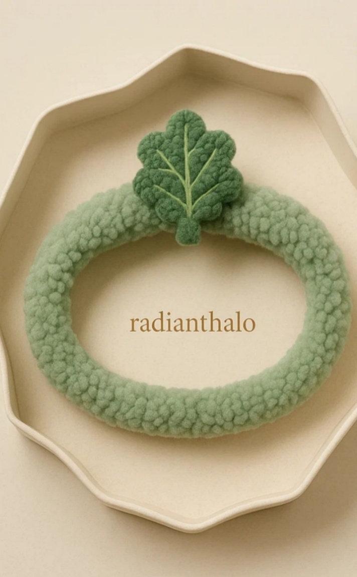 Adorable Baby Headbands with 3D Pea Pod Design for Gift Packaging
