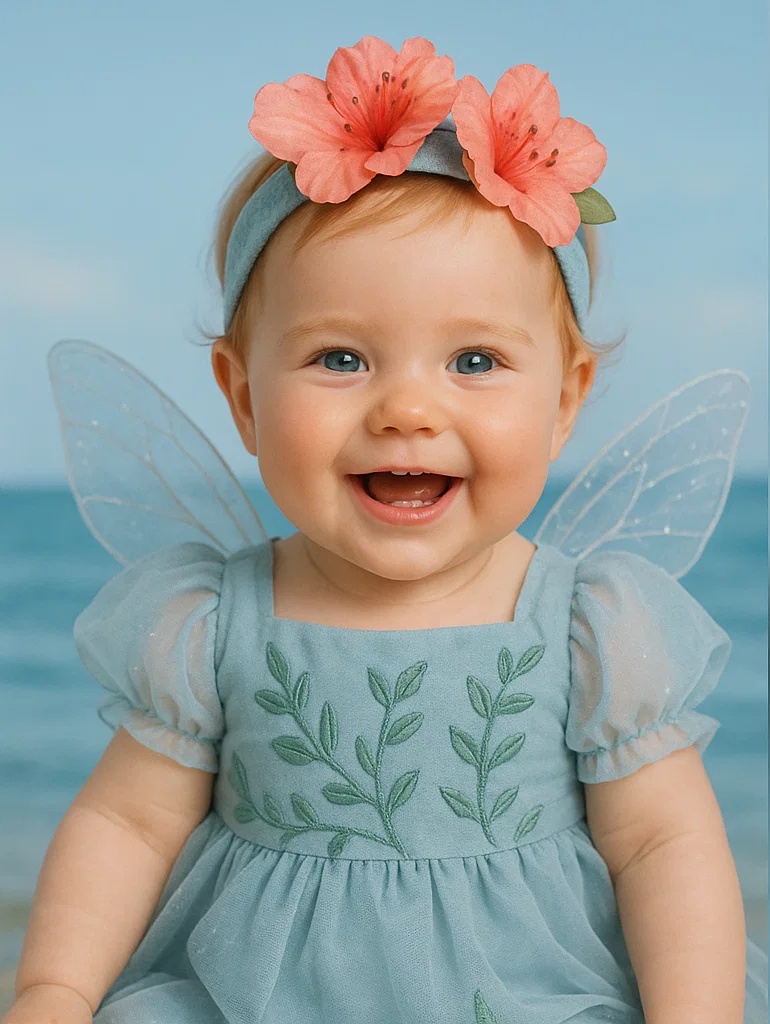 Enchanting Floral Baby Headband for Photoshoots
