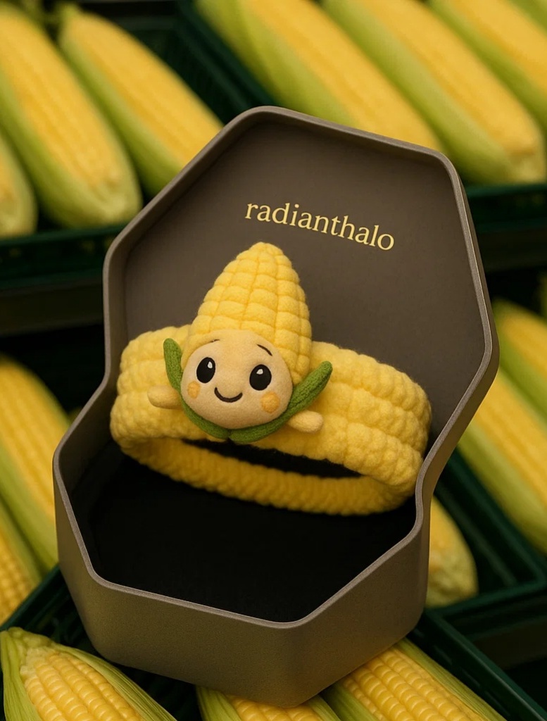 Corn-Inspired Baby Headband – Soft, Fun, and Perfect for Baby Photos
