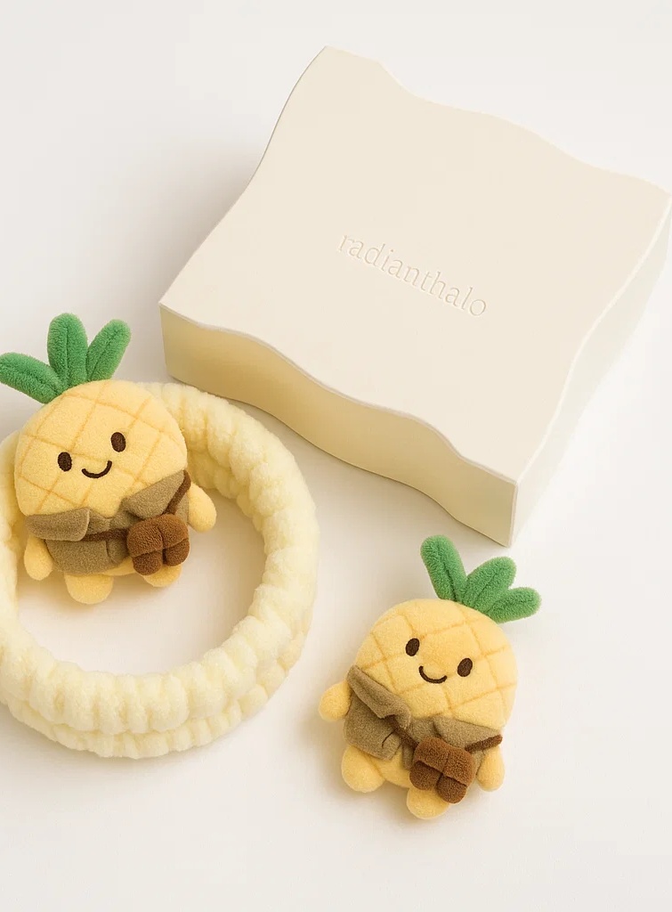 Adorable Baby Headband with Removable Kiwi Character for Photos
