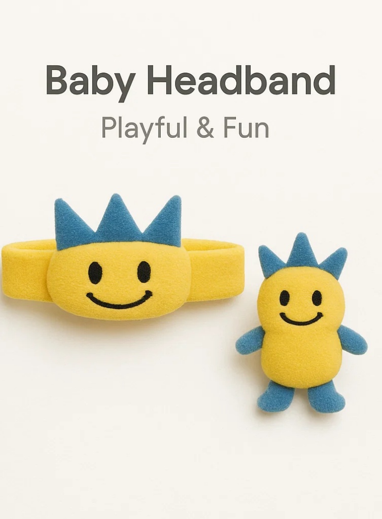 Cozy Teddy Ear Baby Headband – Soft Texture, Perfect for Newborn Shoots