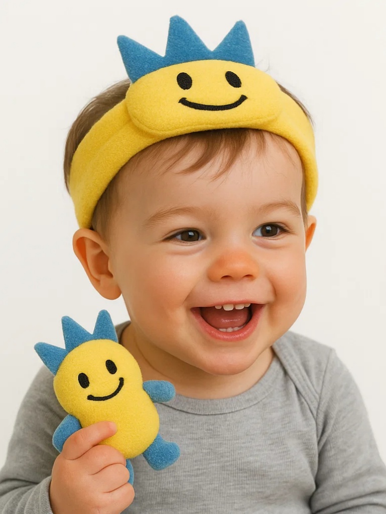 Cozy Teddy Ear Baby Headband – Soft Texture, Perfect for Newborn Shoots