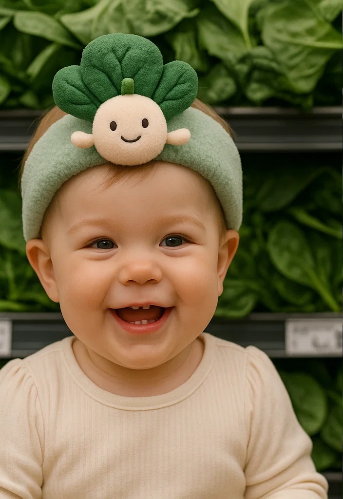 Plush Baby Headbands with Vegetables – Soft, Cute, and Ideal for Photography