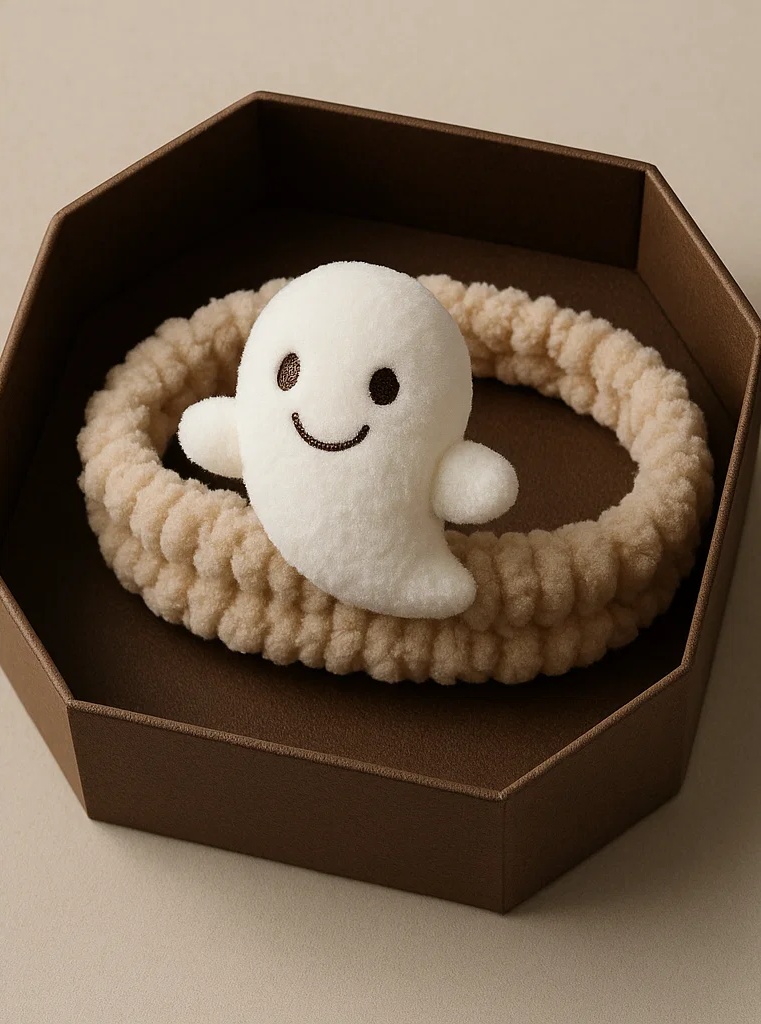 Diadema de bebé con fantasma para Halloween – Accesorio suave y adorable para sesiones de fotos