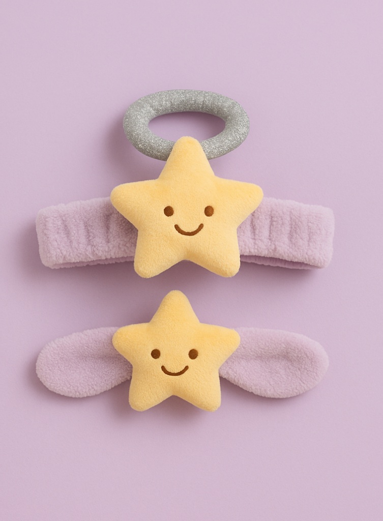 Soft Star-Themed Baby Headband Set – Ideal for Newborn Photo Sessions