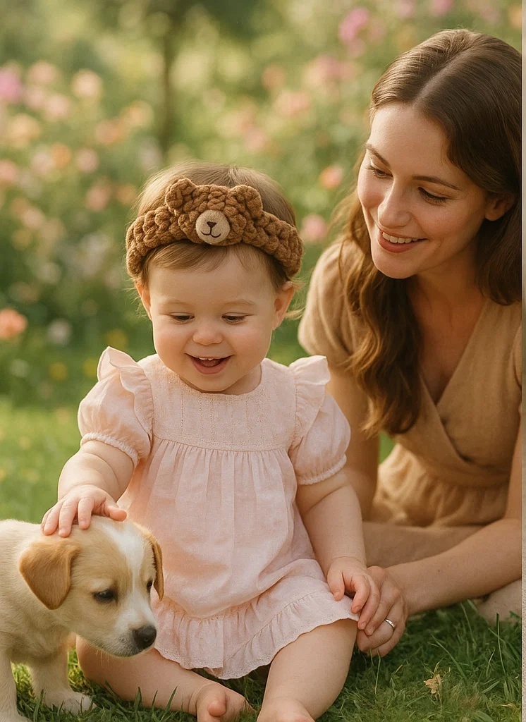Bear Plush Baby Headband