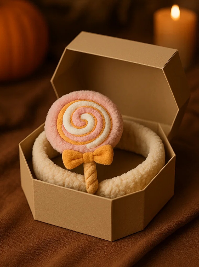 Bandeau bébé sucette mignonne – Accessoire Halloween tout doux pour photos