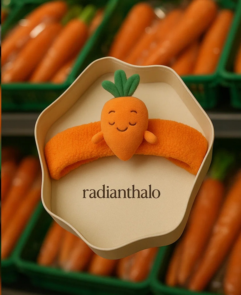 Cute Carrot Baby Headband – Ideal for Baby Photoshoots, Comfortable and Playful