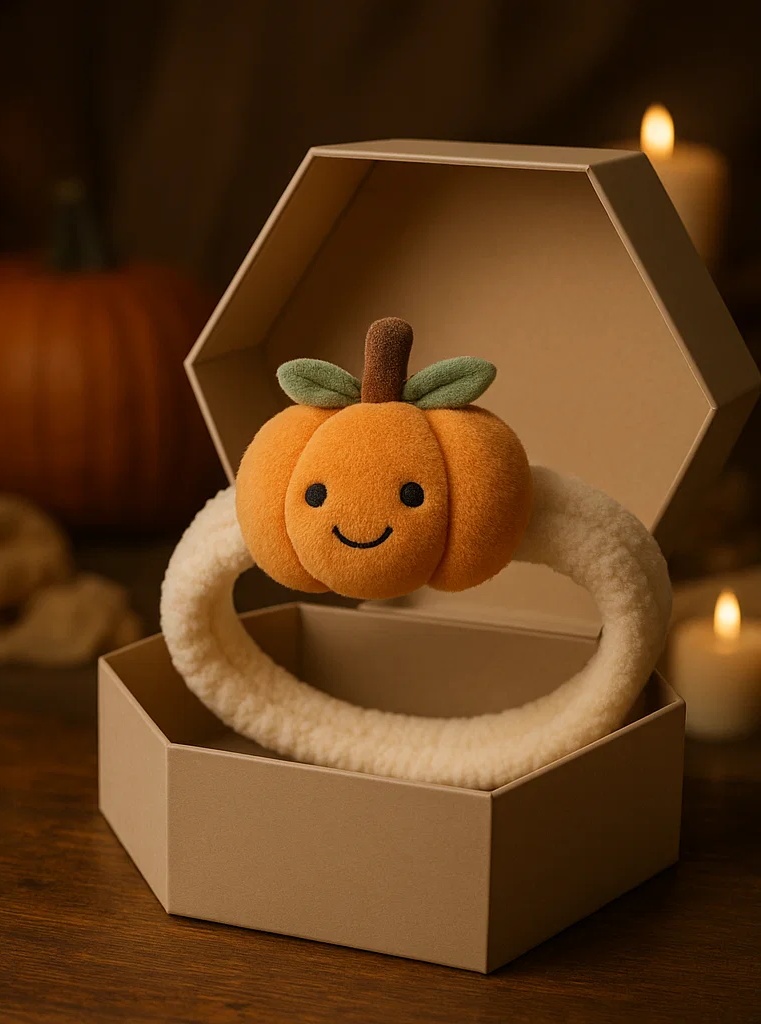 Diadema de bebé con calabaza para Halloween – Banda adorable para sesiones fotográficas