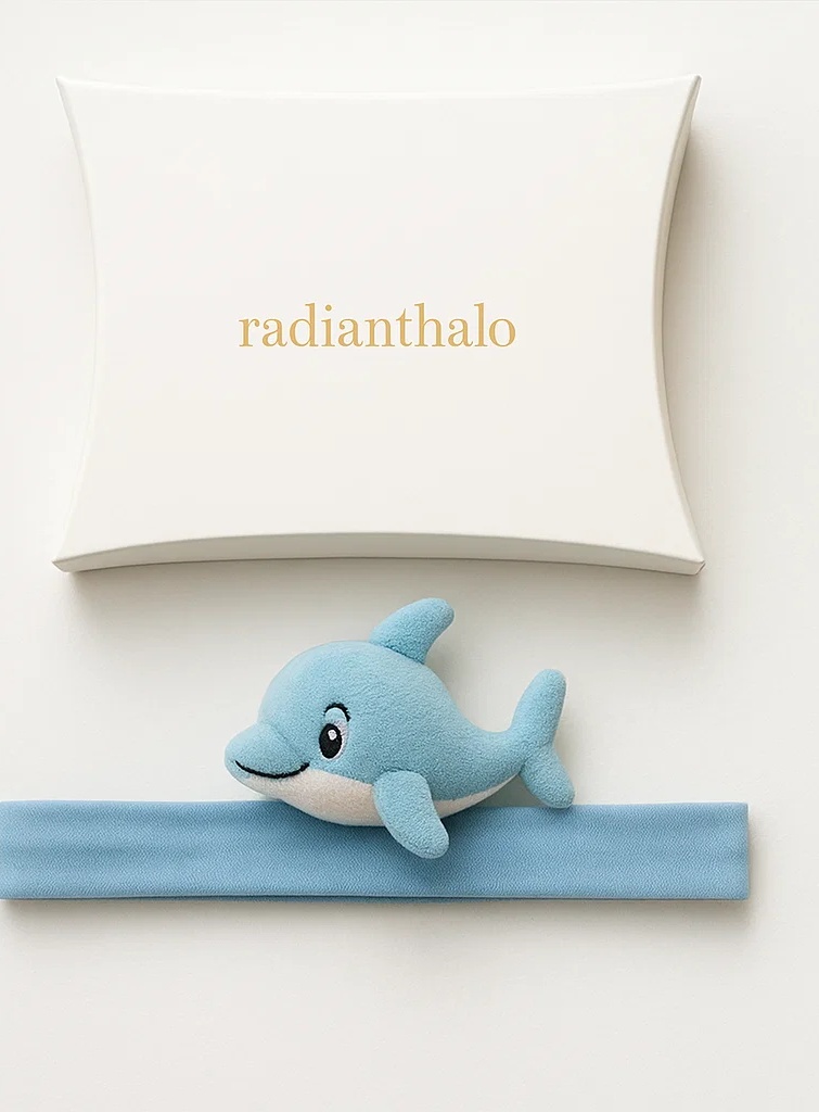 Adorable Baby Dolphin Headband with Soft Plush for Comfortable Wear