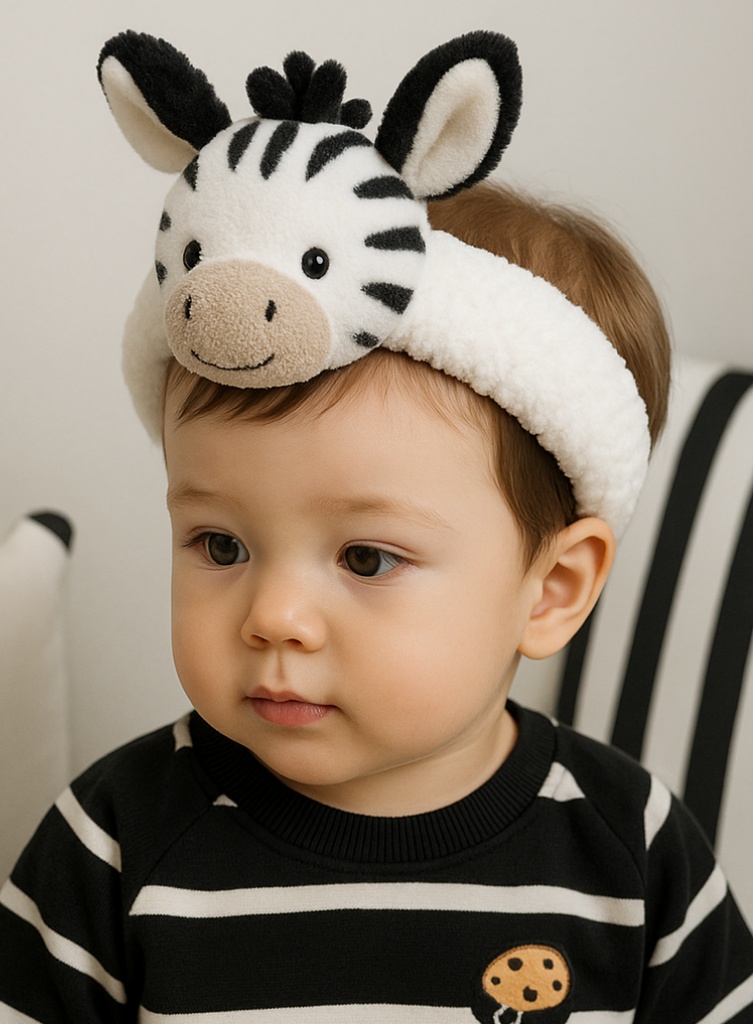 Zebra Cartoon Headbands for Babies – Wholesale Headwear for Photo Sessions & Gifting