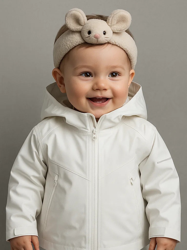 Cute Mouse Baby Headband – Soft Plush Animal Style
