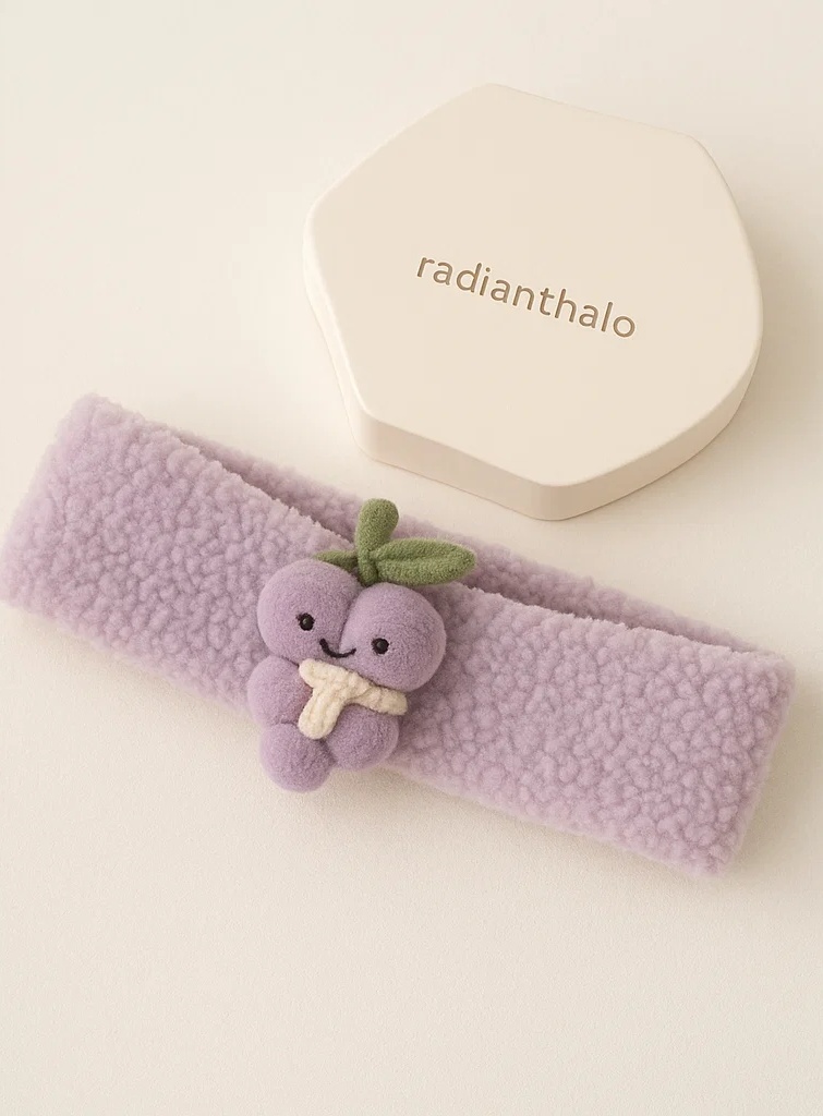 Adorable Purple Grape Baby Headband for Photography and Special Occasions