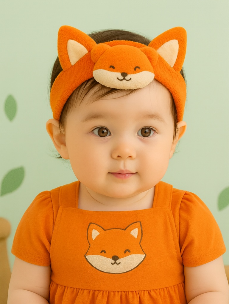Cheerful Fox Headbands for Holiday Promotions & Baby Campaigns