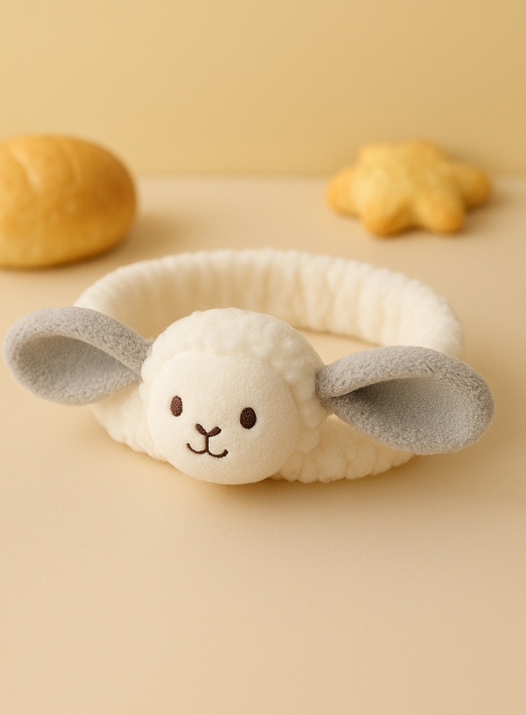 Soft Plush Lamb Baby Headbands for Newborn Gift Boxes