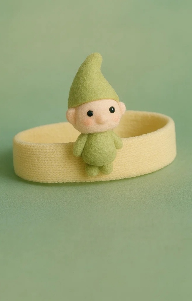 Adorable Green Elf Baby Headband for Little Adventurers