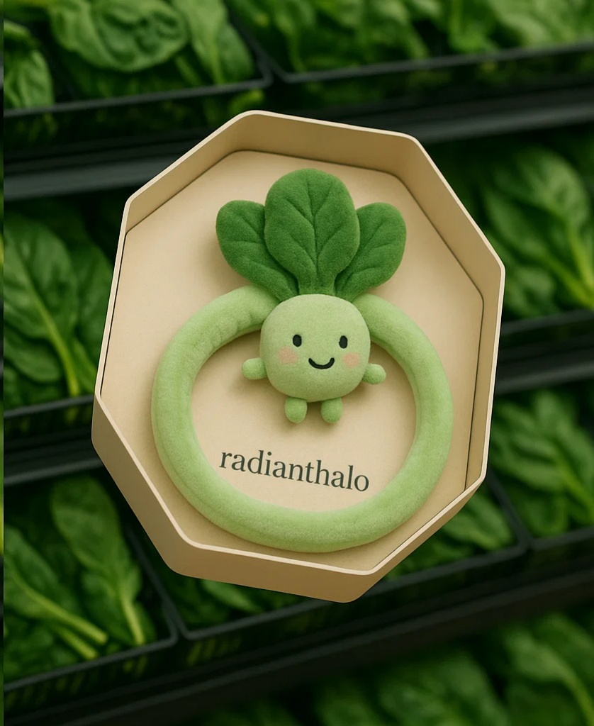 Cute Spinach Baby Headband – Perfect for Baby Photoshoots