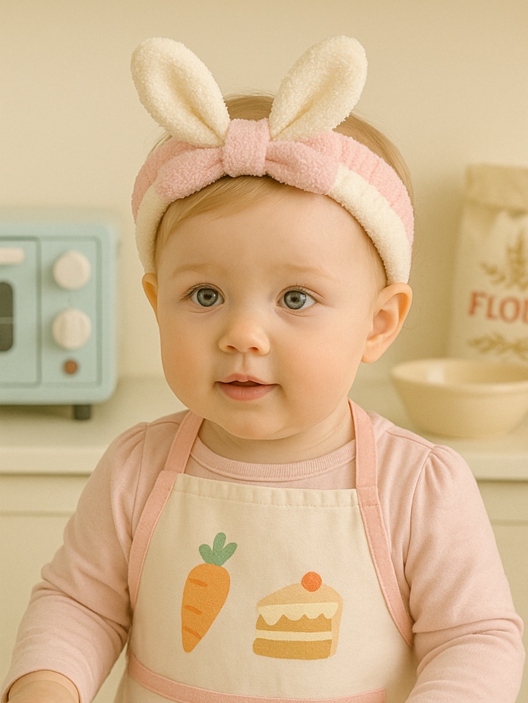 Striped Bunny Headbands Ideal for Spring Theme Packaging