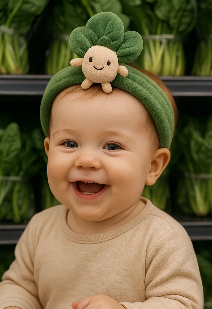 Plush Turnip Doll Baby Headband for Perfect Baby Photography