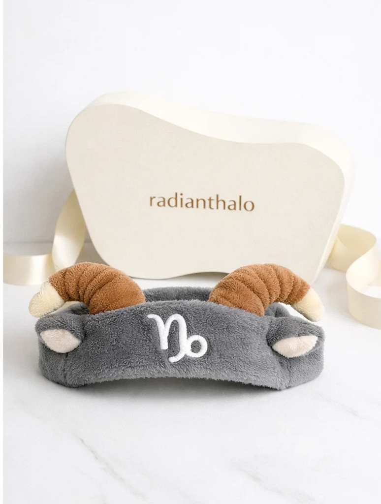 Capricorn Horn Baby Headband – Zodiac Plush Ram Design