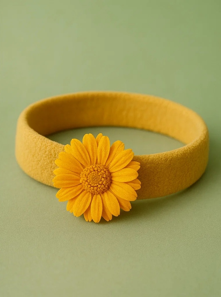 Calla Lily Fairy Headband – Soft Yellow Baby Headband with Angel Wings