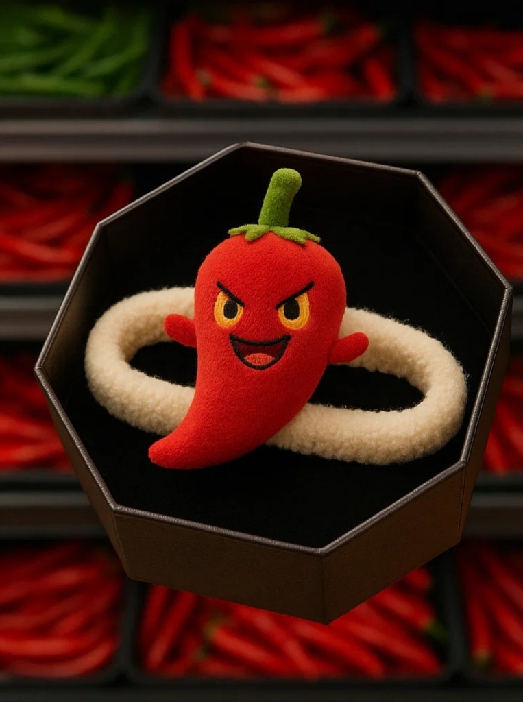 Spicy Hot Chili Pepper Baby Headband for Bold Looks