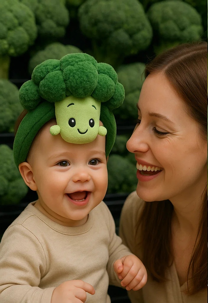 Adorable Broccoli Doll Baby Headband for Trendy Baby Photography