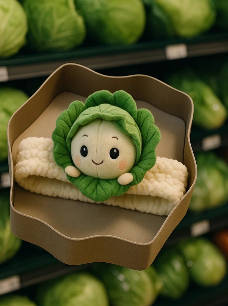 Cabbage-Themed Baby Headband for a Playful Touch