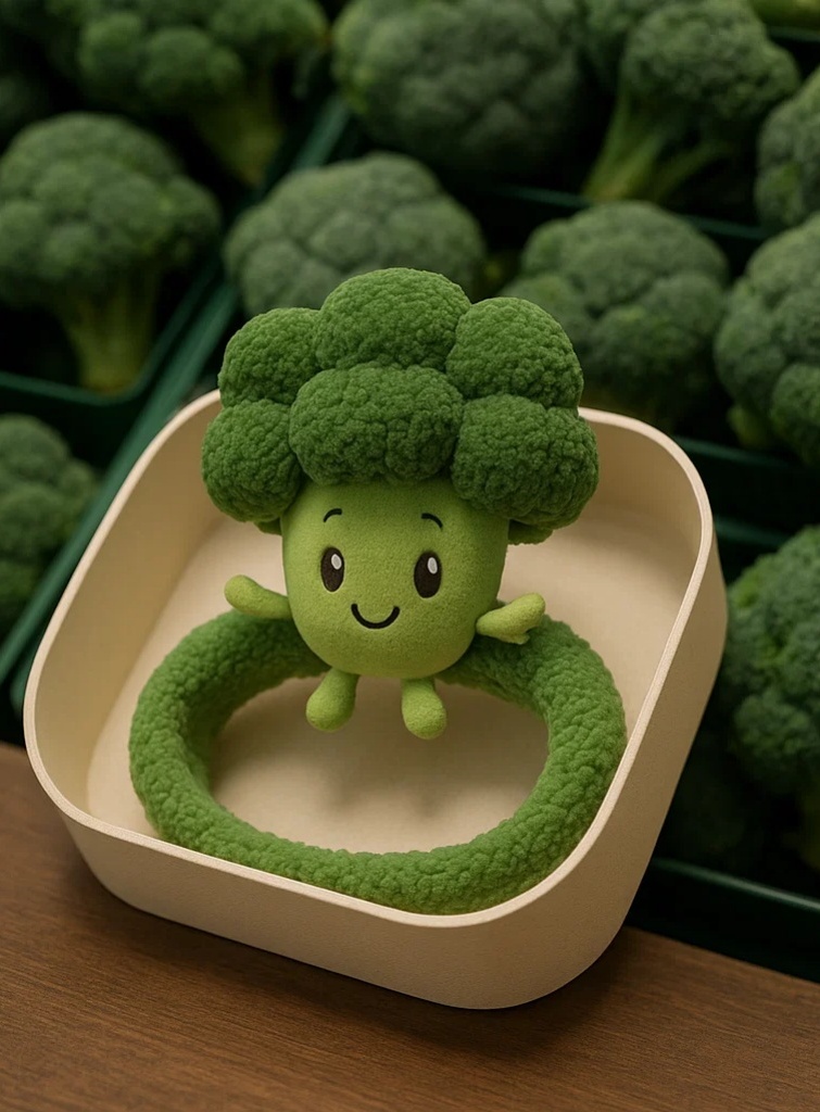 Plush Broccoli Baby Headband for Adorable Baby Photos