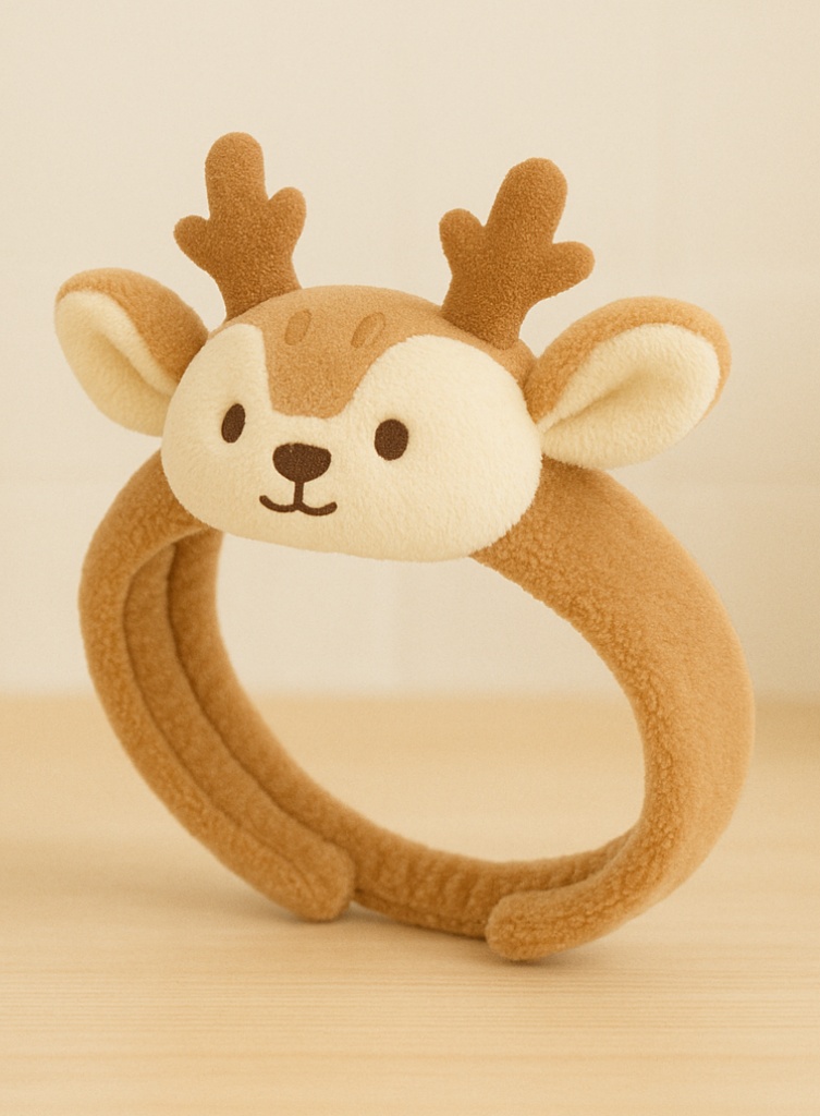 Reindeer Baby Headband: Festive and Comfortable for Winter Baby Photos