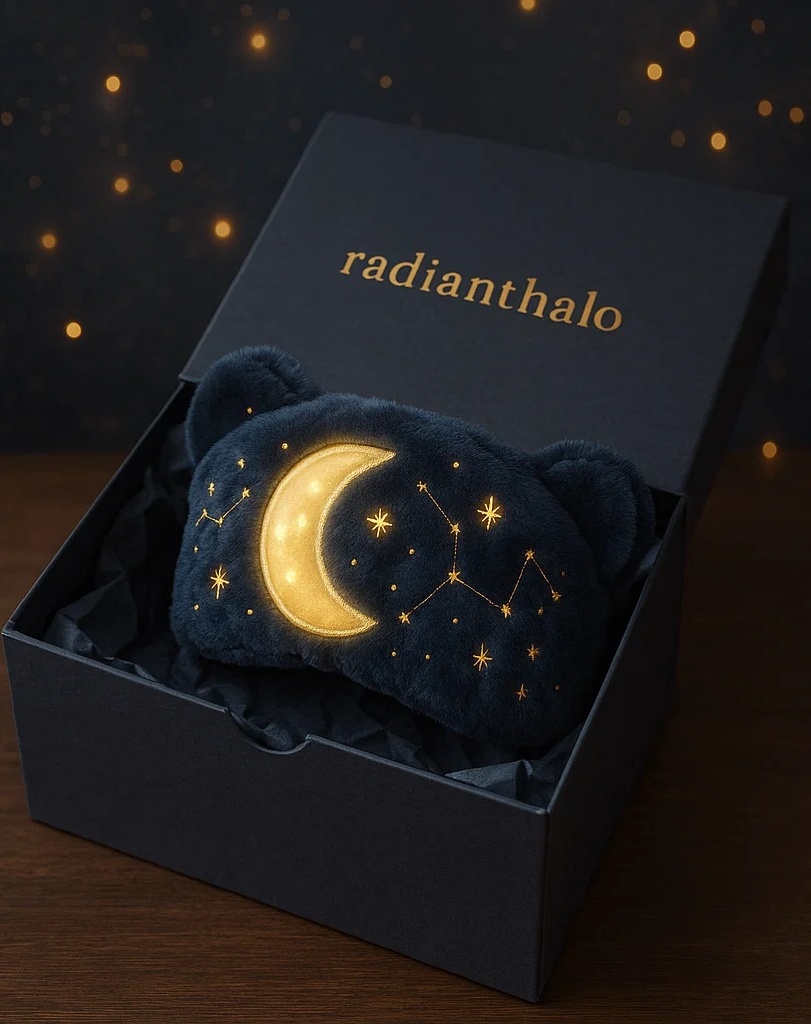Starry Night Bear Baby Headband – Soft and Glowing Design for Magical Baby Photoshoots