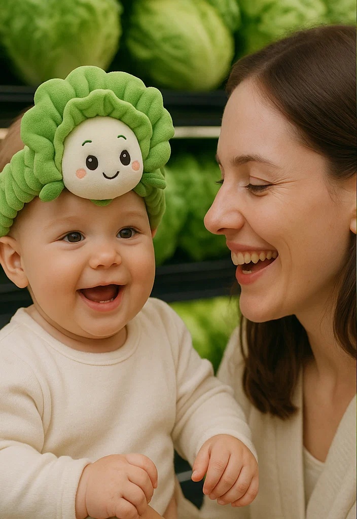 Adorable Lettuce Doll Baby Headband for Perfect Photoshoots